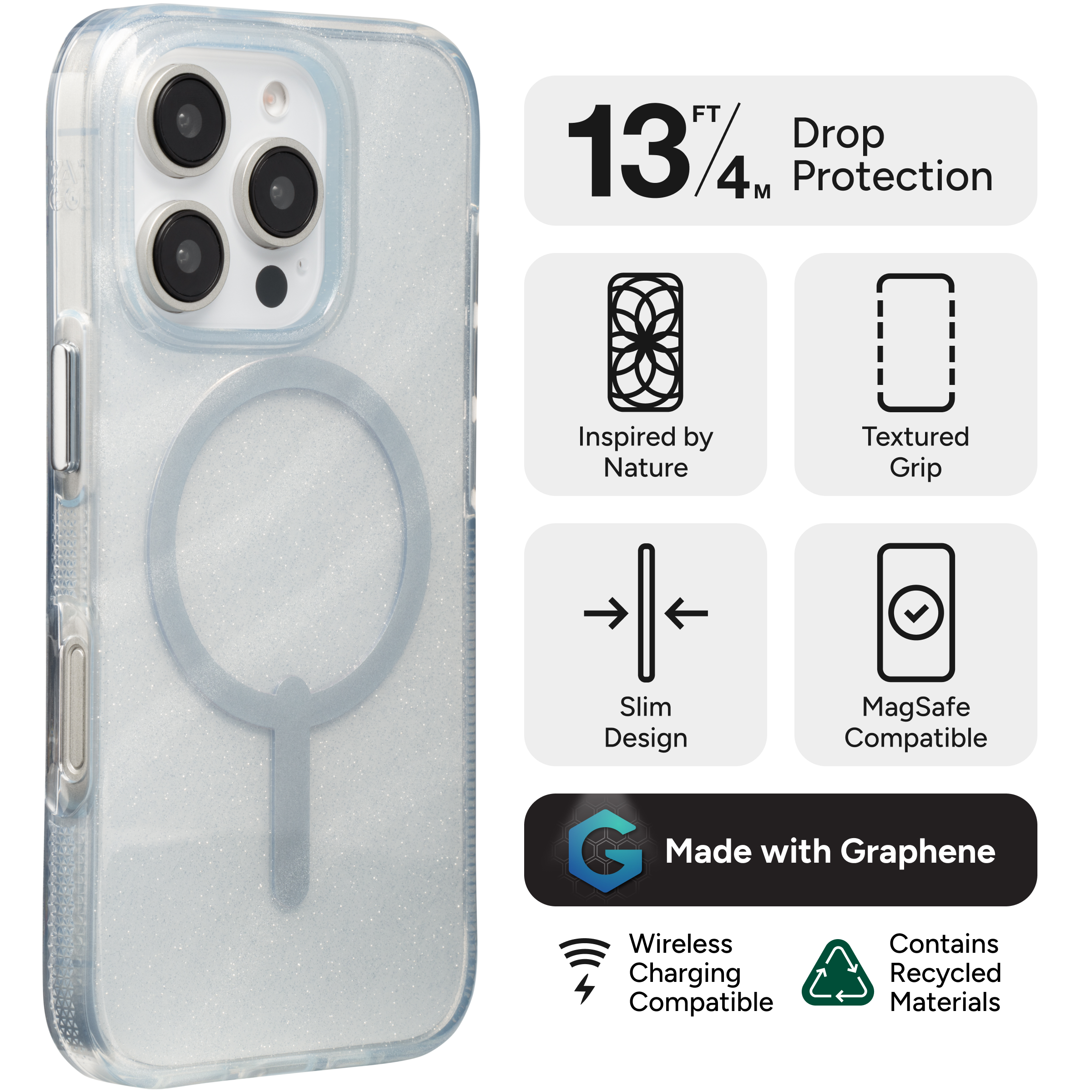 Milan Snap for MagSafe Glitter Apple iPhone 16 Pro Cell Phone Case